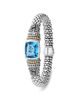Lagos Lagos 18K Gold and Sterling Silver Rittenhouse Bracelet with Swiss Blue Topaz - 5