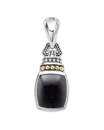 Lagos Lagos 18K Gold and Sterling Silver Rittenhouse Pendant with Black Onyx