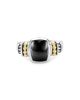Lagos Lagos 18K Gold and Sterling Silver Rittenhouse Small Onyx Small Ring - 3