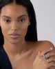 Lagos Lagos 18K Gold and Sterling Silver Rittenhouse Small Ring with Swiss Blue Topaz - 2