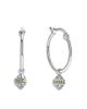 Lagos Lagos 18K Yellow Gold & Sterling Silver Caviar Diamond Pyramid Dangle Hoop Earrings - 1