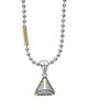 Lagos Lagos 18K Yellow Gold & Sterling Silver Diamond Pendant Necklace, 16-18 - 1