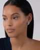 Lagos Lagos 18K Yellow Gold & Sterling Silver Glacier Blue Topaz Caviar Beaded Large Half Hoop Earrings - 2