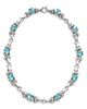 Lagos Lagos 18K Yellow Gold & Sterling Silver Glacier Blue Topaz Collar Necklace, 16 - 2