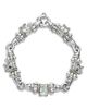 Lagos Lagos 18K Yellow Gold & Sterling Silver Glacier White Topaz Link Bracelet - 1