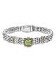 Lagos Lagos 18K Yellow Gold & Sterling Silver Rittenhouse Peridot Frame Bead Link Bracelet - 1