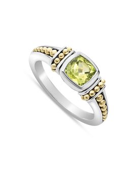 Lagos Lagos 18K Yellow Gold & Sterling Silver Rittenhouse Peridot Ring