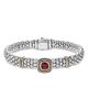 Lagos Lagos 18K Yellow Gold & Sterling Silver Rittenhouse Rhodolite Garnet Frame Bead Link Bracelet - 1