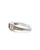Lagos Lagos 18K Yellow Gold & Sterling Silver Rittenhouse Rhodolite Garnet Solitaire Beaded Ring - 4