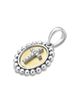 Lagos Lagos 18K Yellow Gold & Sterling Silver Signature Caviar Diamond Cross Bead Frame Pendant, 0.05 tcw - 2