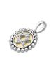 Lagos Lagos 18K Yellow Gold & Sterling Silver Signature Caviar Diamond Star of David Bead Frame Pendant, 0.12 tcw - 2