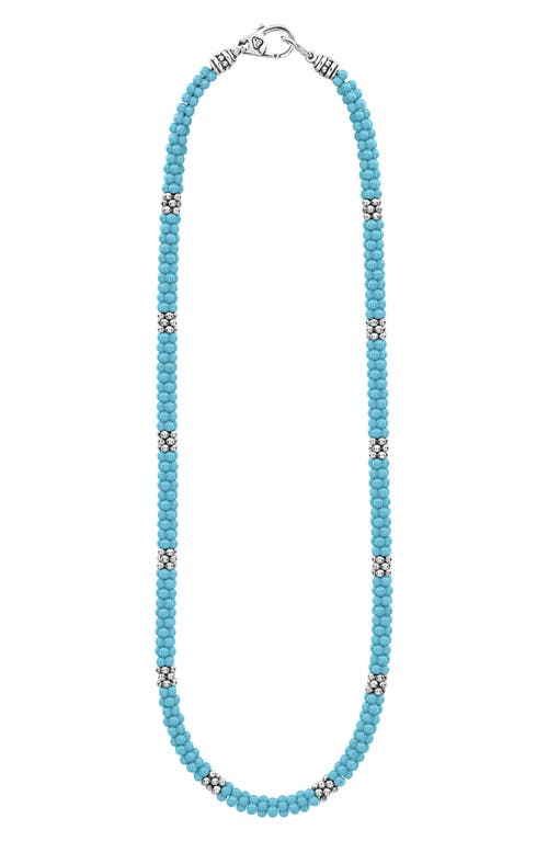 LAGOS LAGOS Blue Caviar Beaded Necklace