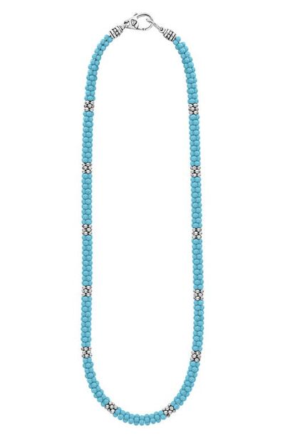 LAGOS LAGOS Blue Caviar Beaded Necklace