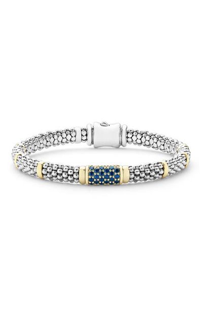 LAGOS LAGOS Blue Sapphire Caviar Bead Bracelet