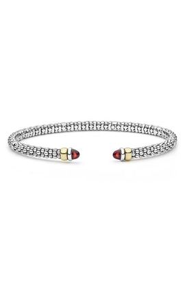 LAGOS LAGOS Caviar 14k Gold & Sterling Silver Peridot Bracelet