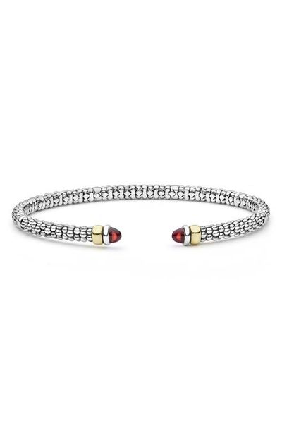LAGOS LAGOS Caviar 14k Gold & Sterling Silver Peridot Bracelet