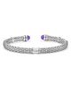 LAGOS LAGOS Caviar 18k Gold & Sterling Silver Green Quartz 7-Inch Torque Bracelet - 2