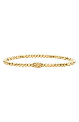 LAGOS LAGOS Caviar 18K Gold Ball Stretch Bracelet 