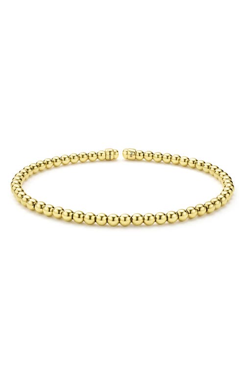 LAGOS LAGOS Caviar Gold 18K Gold Cuff Bracelet 