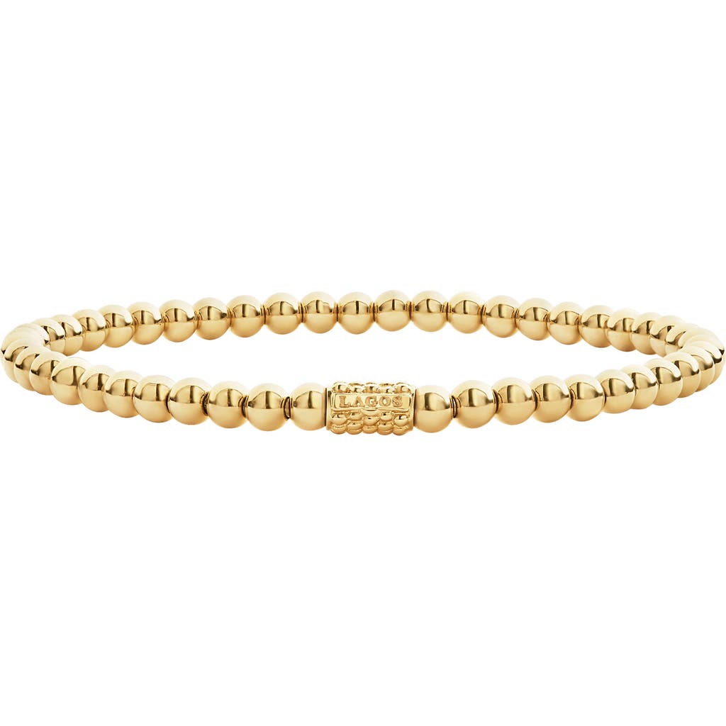 LAGOS LAGOS Caviar Gold Ball Stretch Bracelet 