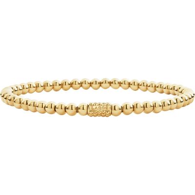 LAGOS LAGOS Caviar Gold Ball Stretch Bracelet 