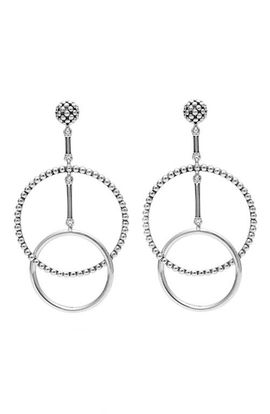 LAGOS LAGOS Caviar High Low Hoop Earrings