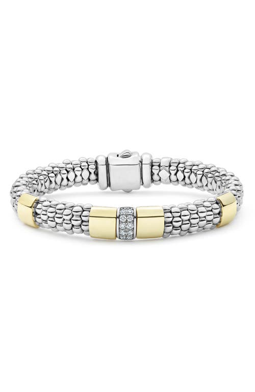 LAGOS LAGOS Caviar Lux Diamond Rope Station Bracelet
