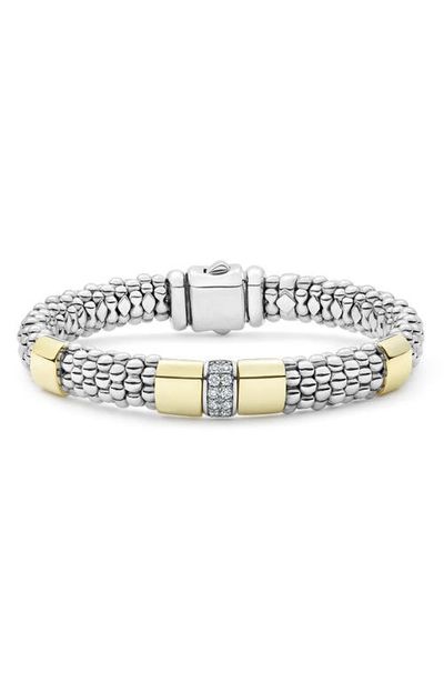LAGOS LAGOS Caviar Lux Diamond Rope Station Bracelet