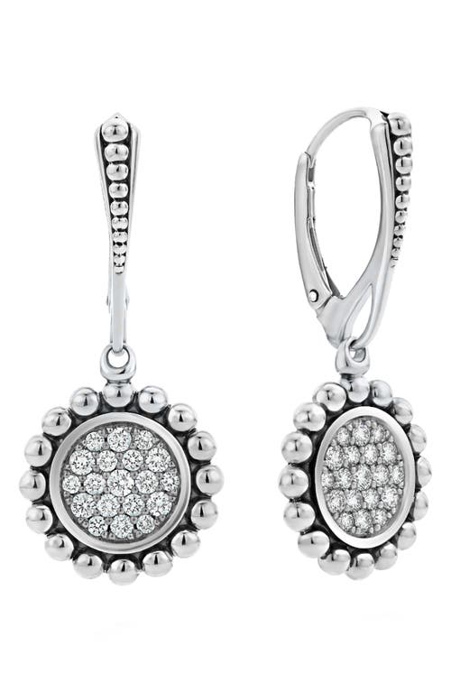 LAGOS LAGOS Caviar Spark Diamond Circle Drop Earrings