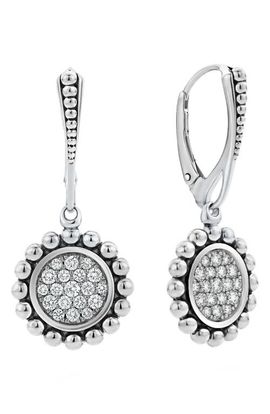 LAGOS LAGOS Caviar Spark Diamond Circle Drop Earrings
