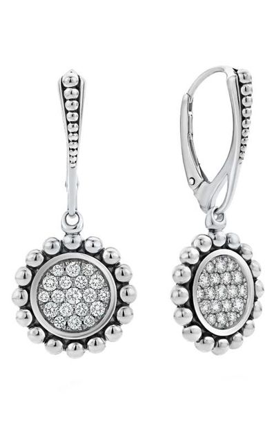 LAGOS LAGOS Caviar Spark Diamond Circle Drop Earrings