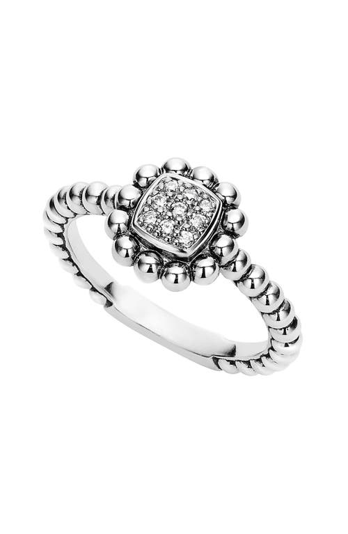 LAGOS LAGOS Caviar Spark Diamond Square Ring