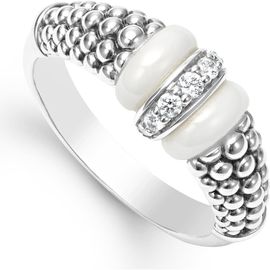 LAGOS LAGOS Ceramic Caviar Diamond Ring