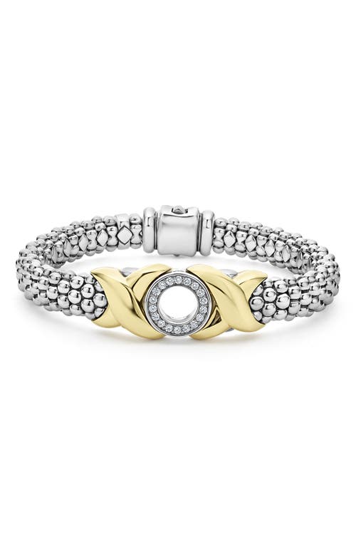 LAGOS LAGOS Embrace XO Pavé Diamond Caviar Bracelet