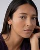 Lagos Lagos Ksl 18K Yellow Gold and Sterling Silver Pyramid Spike Charm Hoop Earrings - 3