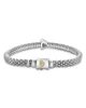 Lagos Lagos Ksl 18K Yellow Gold, Sterling Silver and Diamond Pyramid Caviar Beaded Bracelet - 2