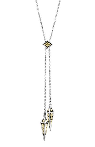 LAGOS LAGOS KSL Double Large Pyramid Bolo Necklace