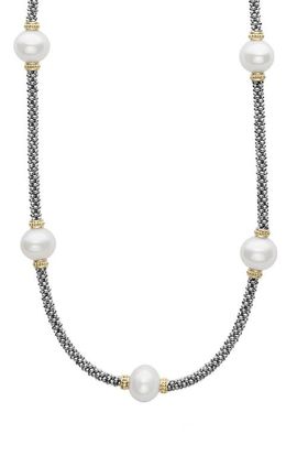 LAGOS LAGOS Luna Cultured Pearl Station Necklace