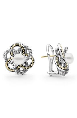 LAGOS LAGOS Luna Knot Cultured Pearl Studs
