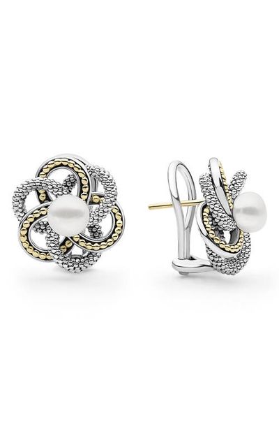 LAGOS LAGOS Luna Knot Cultured Pearl Studs