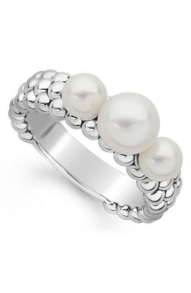LAGOS LAGOS Luna Pearl Caviar Band Ring