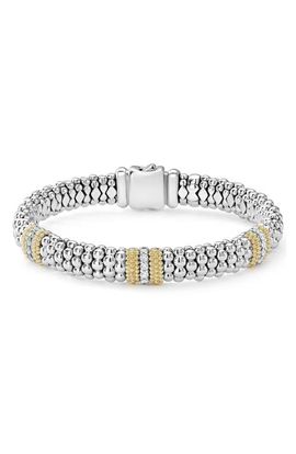 LAGOS LAGOS Lux 18k Gold Diamond Station Bracelet
