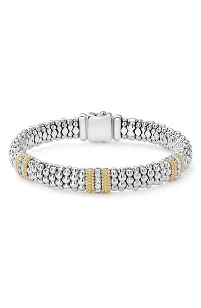 LAGOS LAGOS Lux 18k Gold Diamond Station Bracelet