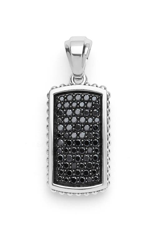 LAGOS LAGOS Men's Anthem Black Diamond ID Tag