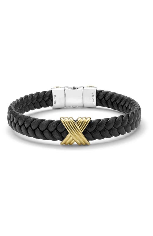 LAGOS LAGOS Men's Anthem Leather X Bracelet