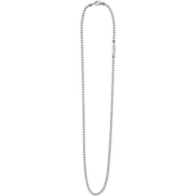 LAGOS LAGOS Men's Signature Caviar Sterling Silver Beaded Ball Chain Necklace 