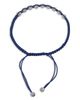Lagos Lagos Men's Sterling Silver Anthem Caviar Bead Navy Blue Macrame Bracelet - 3