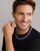 Lagos Lagos Men's Sterling Silver Anthem Curb Chain Link Necklace, 24 - 2