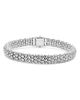Lagos Lagos Men's Sterling Silver Anthem Skull Caviar Beaded Bracelet - 1