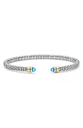 LAGOS LAGOS Mini Versa Torque Swiss Blue Topaz Cuff 